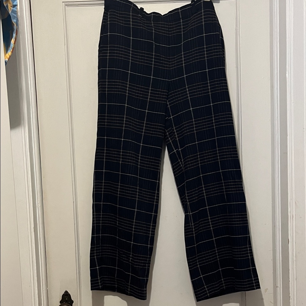 Marc O'Polo Navy Plaid Trousers